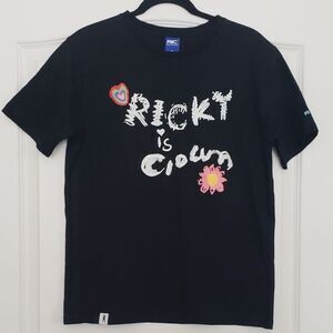 RIC Ricky‎ is Clown Black Graphic Tshirt Sz S Streetwear Grunge Artsy Collect